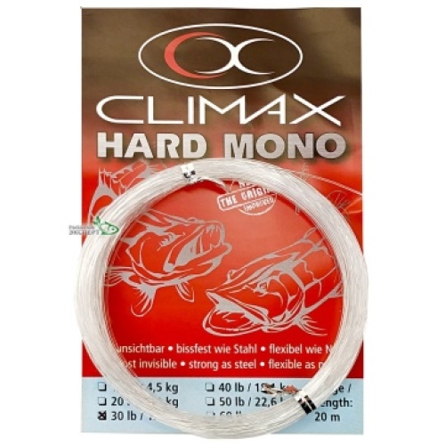 Повідковий матеріал Climax Hard Mono 20м 50lbs 0,80мм