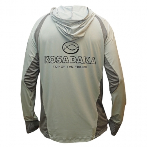 Футболка Kosadaka Ice Silk Sunblock UV защита, серая
