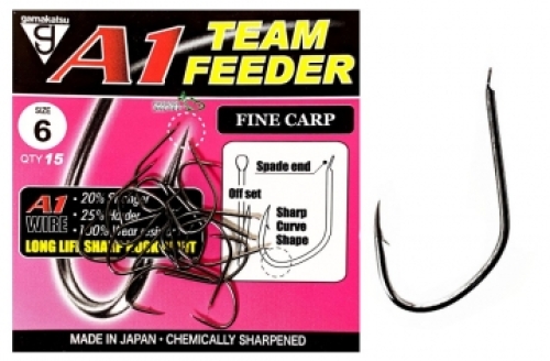 Крючки Gamakatsu A1 Team Feeder Fine Carp №06