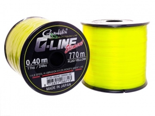 Леска Gamakatsu G-Line Element Fluo Yellow 0,28мм 1490м