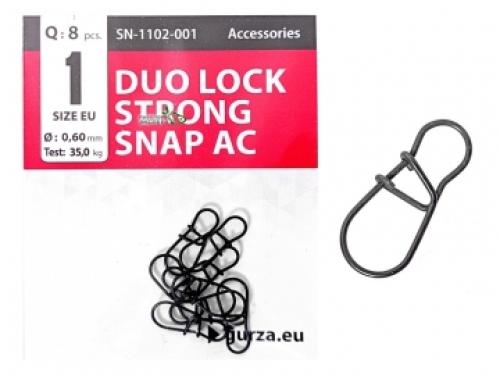 Застежка Gurza Duo Lock Strong Snap AC №1, 8шт/уп