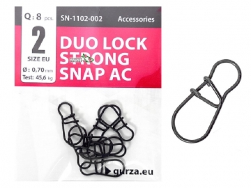 Застежка Gurza Duo Lock Strong Snap AC №2, 8шт/уп