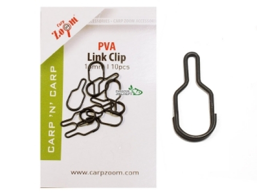 Клипса Carp Zoom PVA Link Clip 16мм, для PVA стиков и пакетов, 10шт (CZ8302)