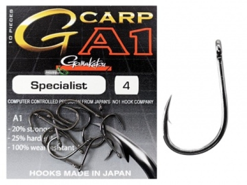 Крючки Gamakatsu A1 G-Carp Specialist №10