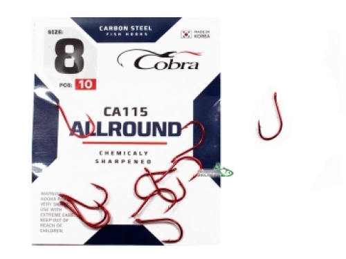 Крючки Cobra Allround CA115 Red №12