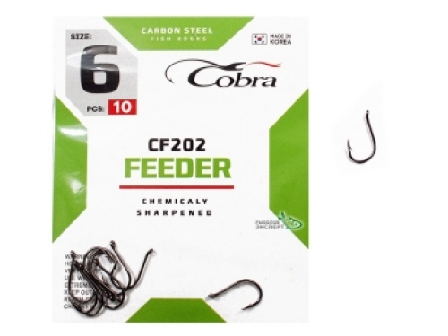 Крючки Cobra Feeder CF202 NSB №06