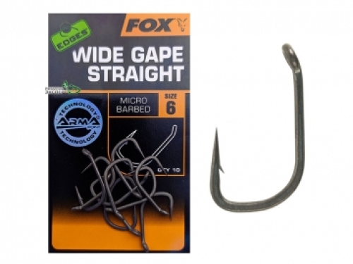 Крючки Fox Edges Wide Gape Straight №06