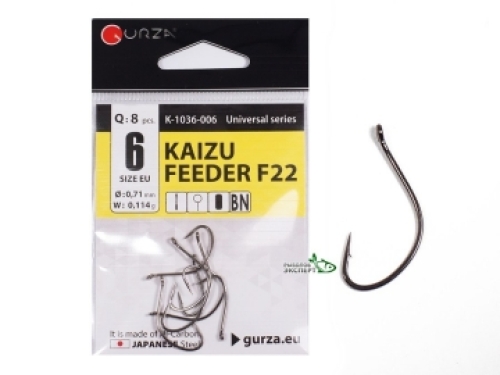 Крючки Gurza Kaizu Feeder F22 BN №08