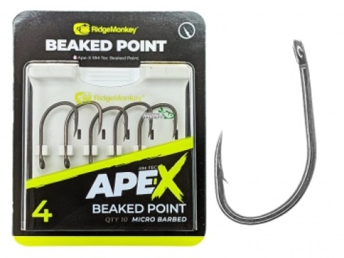Крючки Ridge Monkey Ape-X Beaked Point Barbed №04