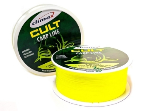 Леска Climax Cult Carpline Z-Sport Fluo-Yellow 0,22мм 1300м