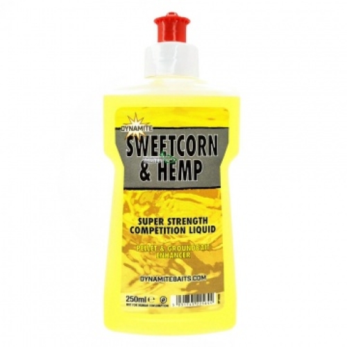 Ликвид Dynamite Baits XL Liquid Sweetcorn & Hemp 250мл (DY1632)