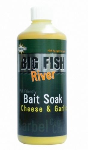 Ліквід Dynamite Baits Big Fish River Bait Soak - Cheese & Garlic 500мл (DY1379)