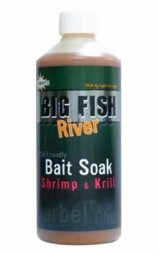 Ликвид Dynamite Baits Big Fish River Bait Soak - Shrimp & Krill 500мл (DY1378)