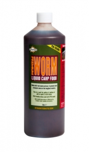 Ликвид Dynamite Baits Premium Liquid Carp Food - Worm 1л (DY1191)