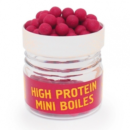 Бойлы Brain High Protein Mini Boilies Strawberry (клубника) 10мм 70г