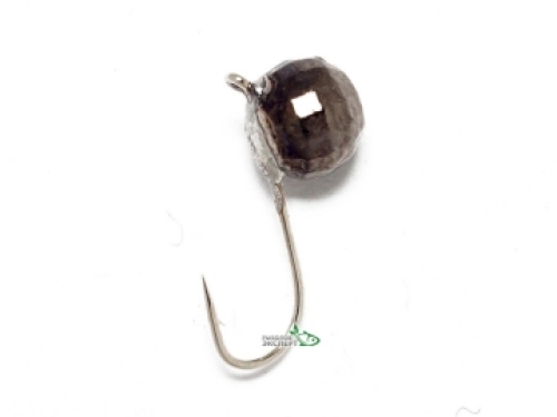 Мормышка Riga Шар граненный с петелькой 5,0мм черный никель