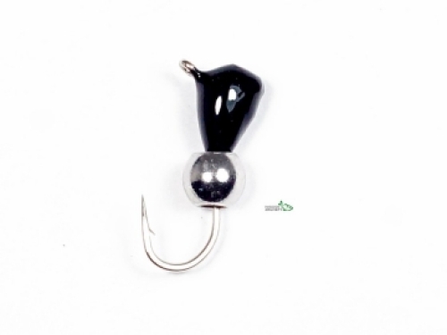 Мормышка True Weight Капля 3,2мм черная/шарик серебро 0,55г