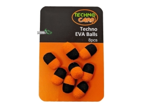 Насадка Technocarp Techno EVA Dumbells 13x10мм Black/Orange (8шт/уп)
