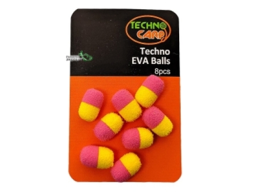 Насадка Technocarp Techno EVA Dumbells 13x10мм Pink/Yellow (8шт/уп)