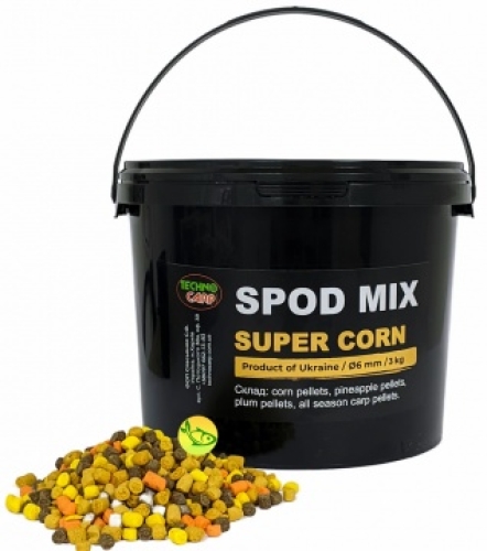 Пеллетс Technocarp Spod Mix Super Corn 3кг