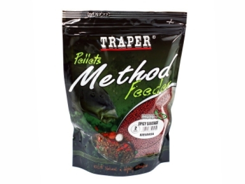 Пеллетс Traper Method Feeder 2мм 500г-Spicy Sausage (ковбаса/спеції)