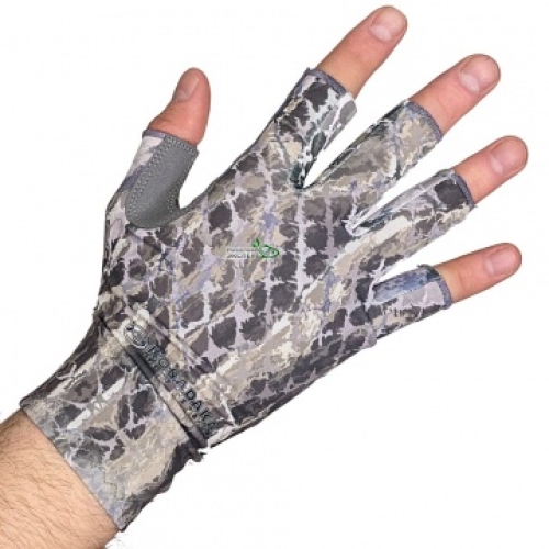 Перчатки Kosadaka Ice Silk Sunblock Snake Skin, UV защита, серые