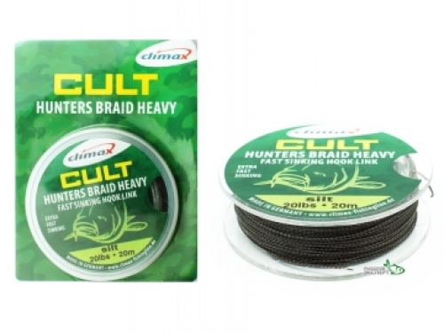 Поводковый материал Climax Cult Heavy Hunter Braid 20м 20lb Silt