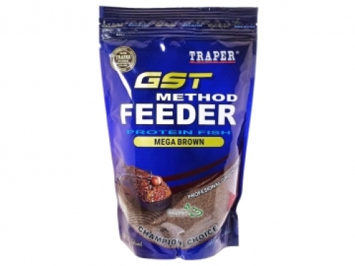 Прикормка Traper GST Method Feeder Protein Fish 750г Mega Brown