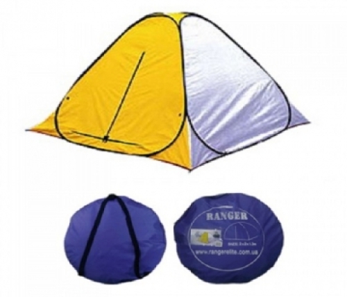 Палатка-автомат зимняя Ranger Winter-5 желто-белая (200x200x140см)