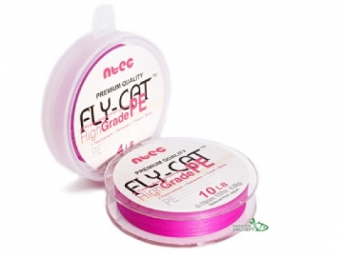 Шнур NTEC FlyCat 137м 0,08мм 4lb pink