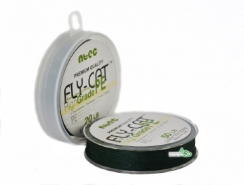 Шнур NTEC FlyCat 274м 0,24мм 35lb moss green