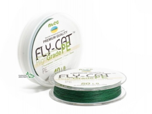 Шнур NTEC FlyCat 137м 0,10мм 6lb moss green