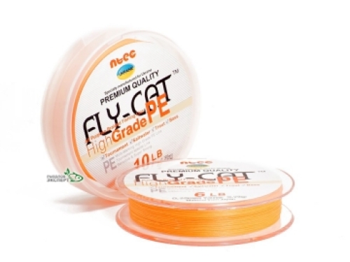 Шнур NTEC FlyCat 137м 0,12 10lb orange