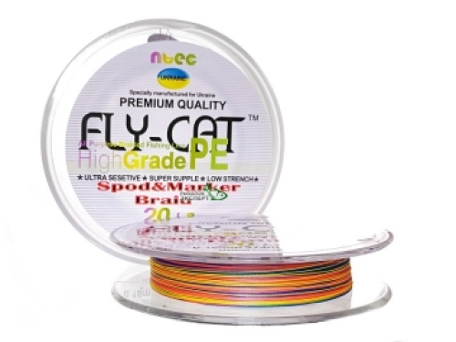 Шнур NTEC FlyCat Spod & Marker Braid 274м 0,16мм 20lb multicolor