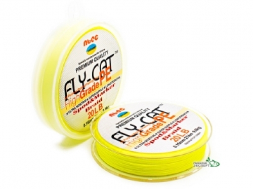 Шнур NTEC FlyCat Spod & Marker Braid 274м 0,16мм 20lb yellow