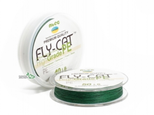 Шнур NTEC FlyCat 137м 0,14 15lb moss green