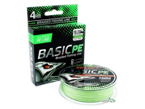 Шнур Select Basic PE 150м Light Green 0,26мм 45lb/20,8кг
