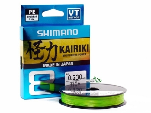 Шнур Shimano Kairiki 8 PE Mantis Green 150м 0,13мм 8,2кг