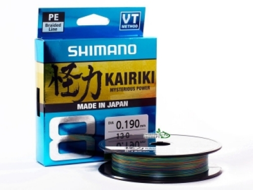 Шнур Shimano Kairiki 8 PE Multi Colour 300м 0,13мм 8,2 кг