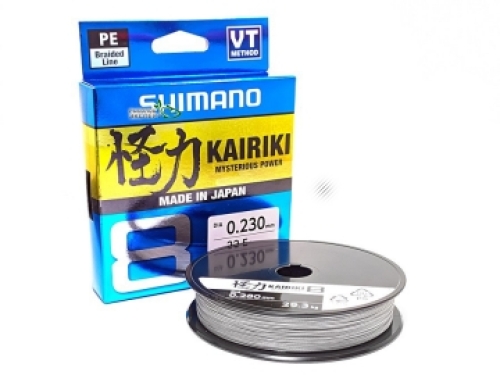 Шнур Shimano Kairiki 8 PE Steel Gray 150м 0,16мм 10,3 кг