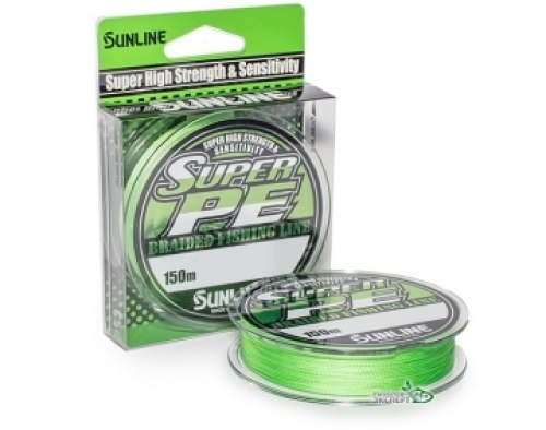 Шнур Sunline Super PE NEW салатний 150м #0,6/0,128мм 6lb