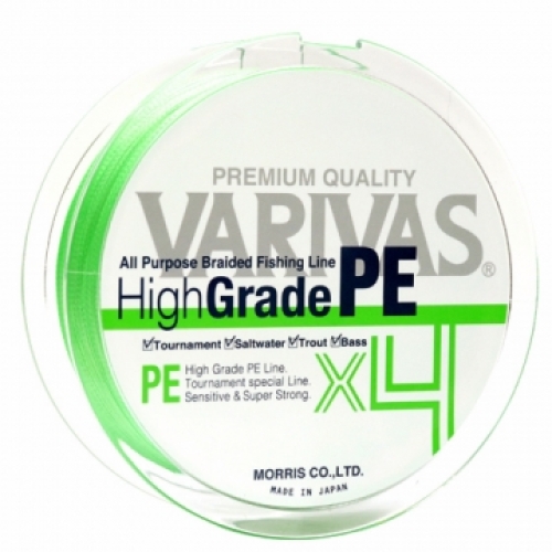 Шнур Varivas High Grade PE X4 Flash Green 150м
