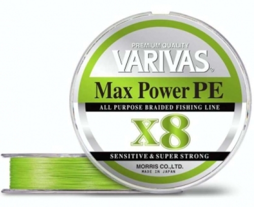 Шнур Varivas MAX Power PE X8 Lime Green 150м