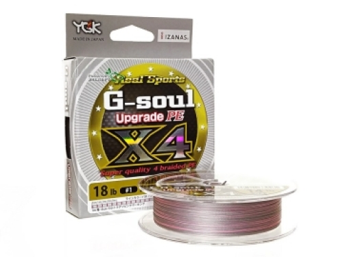 Шнур YGK G-Soul X4 Upgrade 200м #1.2/20lbs серый