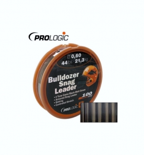 Шок-лідер Prologic Bulldozer Snag Leader 100м 24lbs 11кг 0,4мм Camo