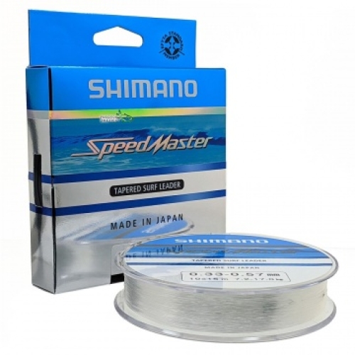 Шок-лідер Shimano Speedmaster Tapered Surf Leader Clear 10x15м 0,23-0,57мм 3,6-17кг