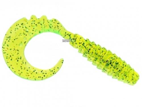 Силікон Fishup Fancy Grub 2,5" 026 - Flo Chartreuse/Green (10шт/уп)