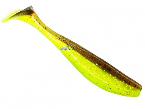 Силикон Fishup Wizzle Shad 3,0" 203 - Green Pumpkin/Flo Chartreuse (8шт/уп)