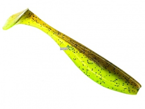 Силикон Fishup Wizzle Shad 3,0" 204 - Green Pumpkin/Chartreuse (8шт/уп)
