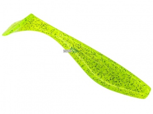 Силикон Fishup Wizzle Shad 5,0" 055 - Chartreuse/Black (4шт/уп)
